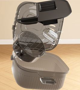 Jaula de Hámster Portátil Panorámica de Doble Capa, de Lujo, Resistente al Agua, Diseño Seguro, Uso Interior/Exterior, con Asas para Viajes Familiares - Product Image 5