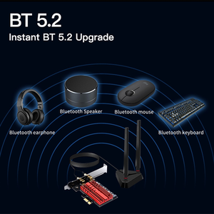 3000Mbps <span class=keywords><strong>WIFI</strong></span> <span class=keywords><strong>6</strong></span> <span class=keywords><strong>Intel</strong></span> AX200 PCIe อะแดปเตอร์เครือข่ายไร้สาย <span class=keywords><strong>WIFI</strong></span> การ์ดคู่2.4G/5GHz 802.11ac/ax สำหรับ5.1 BT สำหรับ Win 10 - Product Image 4