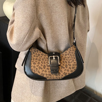 Sacs à main et sacs à main imprimés léopard Cheetah Print Hobo Shoulder Bag Y2k Leopard Crescent Tote Bag Cheetah Clutch Purse