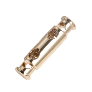 धातु समायोज्य बकल डबल छेद धातु कॉर्ड लॉक वसंत फास्टनर स्टॉपर गोल रस्सी लानीनार्ड सहायक उपकरण - Product Image 2