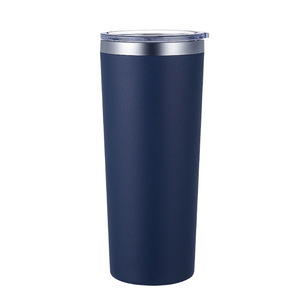 Gobelet de voyage isotherme en acier inoxydable de 22 oz, double paroi sous vide, avec couvercle coulissant transparent, personnalisable avec logo - Product Image 2