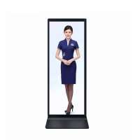 OEM ODM Pantalla Digital de Señalización de 43 Pulgadas con Soporte de Pie, Pantalla LCD HD con WIFI, Kiosco de Publicidad Comercial para Tiendas Minoristas