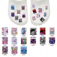 Vente en gros de films chauds personnage de dessin animé SAJA BOYS Charms de chaussures Décorations de chaussures sabots en acrylique Accessoires de chaussures personnalisés