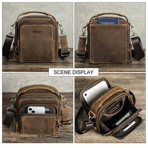 Borsa a tracolla a tracolla in vera pelle con Logo personalizzato Business Small Phone Bag per uomo Sling <span class=keywords><strong>Messenger</strong></span> - Product Image 5