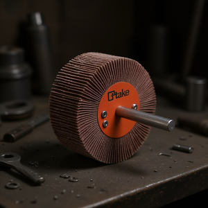 แผ่นขัดแบบผ้า Abrasive Cloth Flap Wheel ขนาด 20x5 มม. ก้าน 6 มม. ความหยาบ 240 กริต สำหรับขัดโลหะ - Product Image 3
