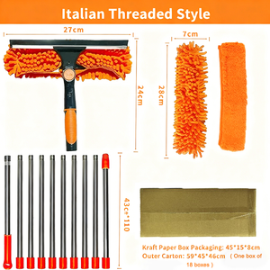 Accesorios de Acero Inoxidable para el Cuidado del Automóvil, Mopa para Auto, Lavador de <span class=keywords><strong>Espuma</strong></span>, Cepillo de Chenilla, Limpieza de Parabrisas, Techo y Ventanas, Mantenimiento - Product Image 2