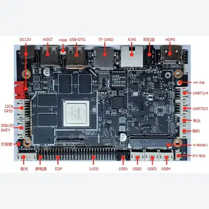 לוח שליטה מולטימדיה RK3288 ארבע ליבות ממשקי רשת מרובים: Ethernet, WIFI אלחוטי, רשת 4G