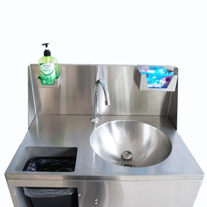 Lavabo Portátil de Acero Inoxidable con Accionamiento a Pedal, con Agua Fría y Caliente y Tanque de Agua para Catering al Aire Libre - Product Image 4