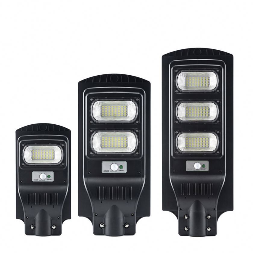 Todo en uno integrado moderno impermeable al aire libre Solar Led lámparas de calle