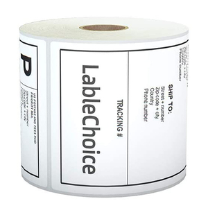 Bán Buôn Tùy Chỉnh Zebra Tự Dính Giấy In Không Thấm Nước Dầu Bằng Chứng Trống Cuộn 4X6 Inch Nhãn Nhiệt Trực Tiếp Cho Vận Chuyển - Product Image 4