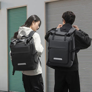 Custom Multifunctional Storage Roll-up Backpack Casual Travel Roll-up Cover Travel <b>Bag</b> Leather Film Backpack - Product Image 2