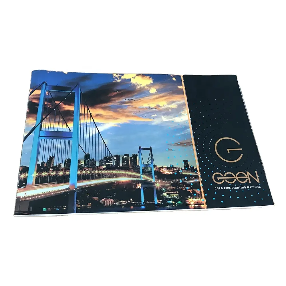 Manufacturer High Quality Wire Binding Catalog Brochure Magazine Service Customized Metallized Printing Soft And Hard Cover