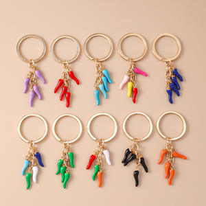 Porte-clés en forme de piment vert et rouge, cornicello italien, pendentif, porte-clés, porte-clés pour sac à main, décorations, breloques - Product Image 5