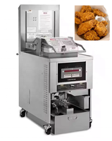 Friteuse à poulet automatique Henny Penny de qualité commerciale CE, friteuse à poulet à levage automatique, friteuse à pression 8 têtes
