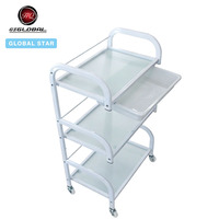 Chariot mobile pour soins SPA, chariot roulant de type plateau pour accessoires de beauté