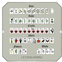 Ürkütücü Cadılar Bayramı Amerikan Mahjong Seti 166 Taş Özel Kafatası Dişleri Yılan Yarasa Hayalet Vampir Desenli Akrilik Mahjong Oyun Seti