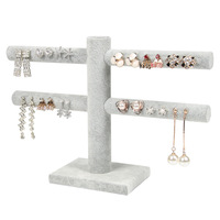 CHOISIR Bijoux Présentoir Colliers Bracelets Boucles D'oreilles Organisateur T Forme Grand Support De Table Avec Plateau
