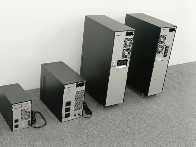10kVA 3 Phase to 1 Phase Tower UPS Online Double Conversion Pure Sine Wave LCD Display for Server Room Factory Direct