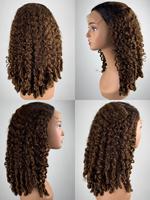Vente en gros birman spirale bouclée vague 5x5 dentelle avant perruque 100% cheveux humains birman spirale vague perruque