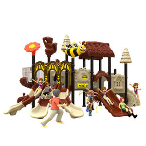 Jeux à thème pour enfants Équipement Jeux Toboggan en plastique extérieur Bébé Équipement pour enfants Maison Aire de jeux extérieure pour la maternelle - Product Image 1