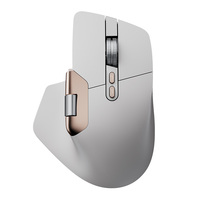 Mouse OEM Infinite Scroll Ergonomis Layar OLED Isi Ulang 8000DPI Tiga Mode Mouse Nirkabel Mouse BT PAW3220