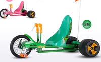 SpeedBay Steel Square Playground Park Trottinette à trois roues à pédales pour adultes et enfants, Patin à glace, Chariot de drift
