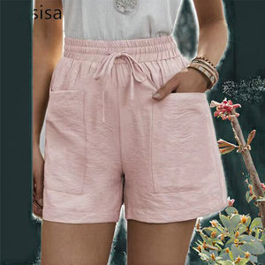 Nouveauté 2022 : Short de plage ample et respirant pour femme coréenne, taille élastique, poches, motif original, écologique, doux, grande taille, été - Product Image 3