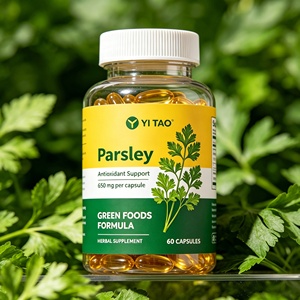 Capsules de soutien antioxydant à la persil – 650 mg par capsule, formule Green Foods, complément alimentaire à base de plantes, 60 unités - Product Image 5
