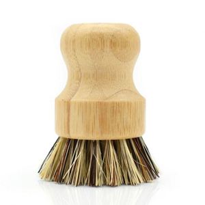 Wholesale Hot Sale Natural <b>Scrub</b> Washing Pot <b>Brush</b> Durable Portable Bamboo Dish <b>Brush</b> for Kitchen - Product Image 6