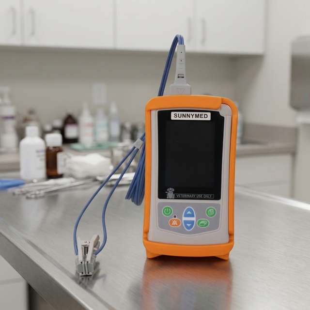 SY-W001N Professional Veterinary Pulse Oximeter with Handheld Design and Probes for Animal Care