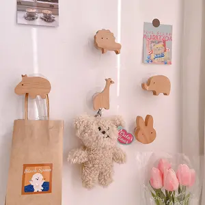 Wholesale Wooden Storage Holders Hooks Wood Household Items Hanger for Living Room Bedroom