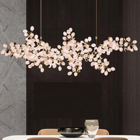 Lustre LED moderne en verre en forme de grappe de raisin, suspension pour salle à manger, hall de banquet et hall d'hôtel, pour décoration de pièce