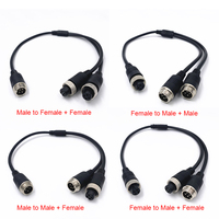 Conectores de Cable GX12 de 2m, 2 Pines, 3 Pines, 4 Pines, Cable de Extensión con Conector Macho a Hembra, M12 de 5 Pines y 6 Pines