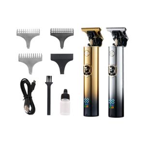 Tondeuse Électrique Rechargeable <span class=keywords><strong>Rétro</strong></span> Affichage Numérique Incontournable pour la Sculpture <span class=keywords><strong>Rétro</strong></span> Pompadour Coiffures Nouveau Électrique Électrique - Product Image 2