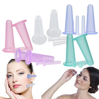 Ensemble de ventouses de Massage en silicone pour le visage et les soins de santé