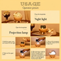 Mini lampe de projection USB en forme de cerf, ciel étoilé, écologique, rechargeable, veilleuse pour chambre d'enfant, chambre de bébé
