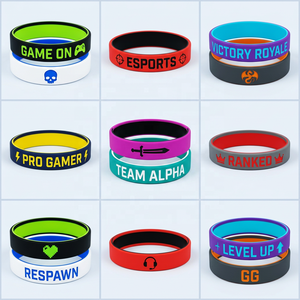 Pulsera de Silicona de Doble Capa para Equipos de Esports, con Logotipo Personalizado, Color Pantone, al por Mayor para Conveniones de Fans, Regalos y Venta Minorista - Product Image 1