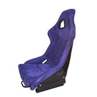 Siège baquet de course en microfibre suédée de haute qualité, coque noire scintillante, siège de simulateur de course universel