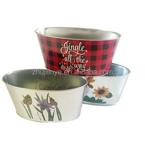 <span class=keywords><strong>Pot</strong></span> de fleurs rond mat en fer blanc Linye avec couvercle et brosse d'étanchéité pour plantes d'intérieur - Product Image 1