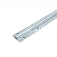 Rail de porte coulissante moderne en acier pour entrepôt, avec roue à rainure en V, durable, antirouille et à faible bruit