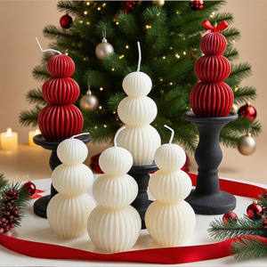 Candela Sferica Nordica in Cera di Soia per Aromaterapia, Fatta a Mano, Ecologica, Moderna, per Decorazioni di Compleanni e Natale - Product Image 1