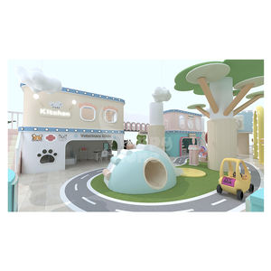 Aire de jeux intérieure sur le thème de la forêt en bois, parc <span class=keywords><strong>d</strong></span>'attractions pour tout-petits avec bac à sable, salle de fête <span class=keywords><strong>d</strong></span>'anniversaire pour enfants, aire de jeux souple pour bébés - Product Image 5