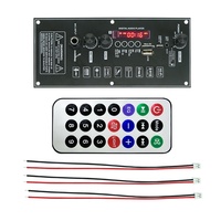 Modul Audio Amplifier Speaker Bluetooth MP3 dengan Tongkat Tarik Trolley, Input Baterai 2x10W 3.7V, dan Mikrofon