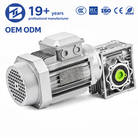 Moteur à engrenages à vis sans fin BIOTE OEM 1,5 kW 90 L 4P 14-186 tr/min NMRV IEC B5 CE, réducteur de vitesse pour équipements d'impression, d'énergie et miniers