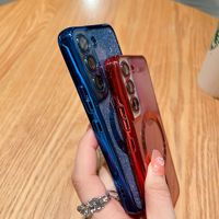 Étui de téléphone magnétique en TPU électroplaqué antichoc S25 S24 S23, étui scintillant pour Samsung Galaxy S26 Ultra, étui scintillant