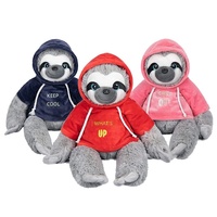 Peluche paresseux mignonne de 12 pouces en polyester avec rembourrage en coton PP, vente en gros, article transfrontalier le plus vendu