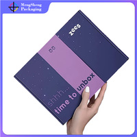 Benutzer definierte Mailer gedruckt rosa rot Bekleidungs boxen Wellpappe Mailer Box Schuhe Kleidung Box Verpackung mit Logo
