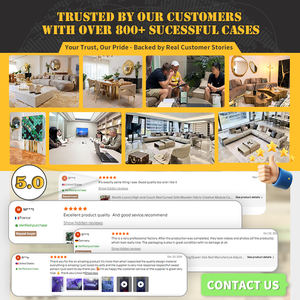 Set Divani Chesterfield di Lusso Stile Europeo da Spaccio Aziendale Gambe Oro Rosa Velluto Bianco con Bottoni Tufted Mobili da Soggiorno - Product Image 5