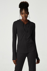 <span class=keywords><strong>Veste</strong></span> de yoga avec logo personnalisé Vêtements de fitness slim à manches longues pour femmes Vêtements de <span class=keywords><strong>sport</strong></span> de <span class=keywords><strong>grande</strong></span> <span class=keywords><strong>taille</strong></span> <span class=keywords><strong>Veste</strong></span> athlétique avec trou pour le pouce - Product Image 6
