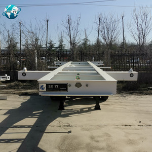 Luyi-chasis de esqueleto de 2 ejes, 20 <span class=keywords><strong>foo</strong></span>, 3 ejes, 40 pies, semiremolque, contenedor de puerto, camión plano, en venta - Product Image 5